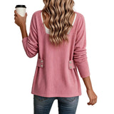 Knitted Loose Jacket – Casual Versatile Long Sleeve