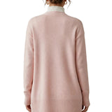 Longline Open-Front Cardigan | Oversized Knit with Patch Pockets