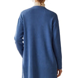 Longline Open-Front Cardigan | Oversized Knit with Patch Pockets