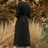 Monica Tie Waist Midi Dress