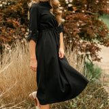 Monica Tie Waist Midi Dress