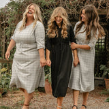 Monica Tie Waist Midi Dress