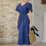 Montie Flutter Sleeve Maxi Dress