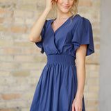 Montie Flutter Sleeve Maxi Dress