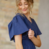 Montie Flutter Sleeve Maxi Dress