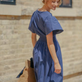 Montie Flutter Sleeve Maxi Dress