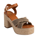 Nana Platform Sandals in Khaki