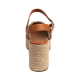 Nana Platform Sandals in Khaki