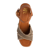 Nana Platform Sandals in Khaki