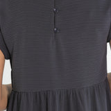 Olivia A-line Solid Midi Dress