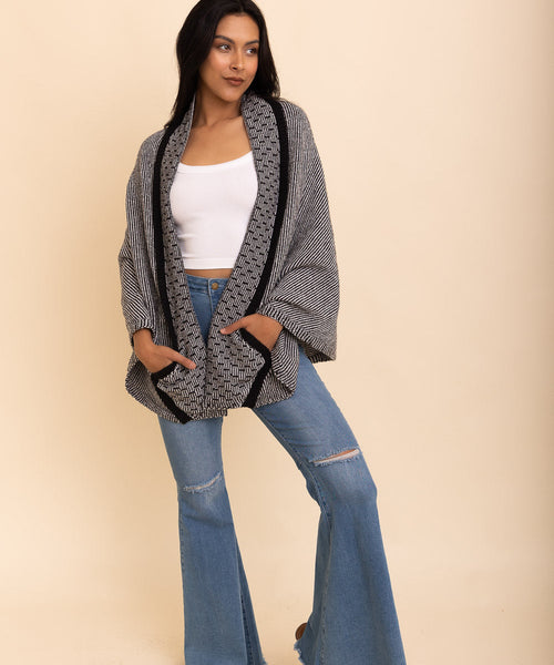 Over The Shoulder Knitted Shawl