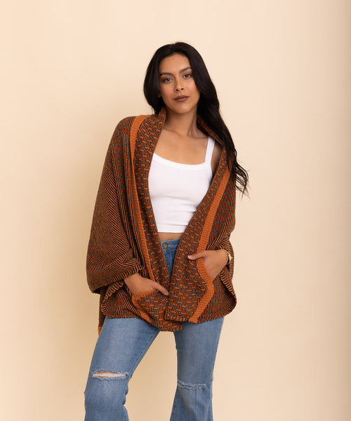 Over The Shoulder Knitted Shawl