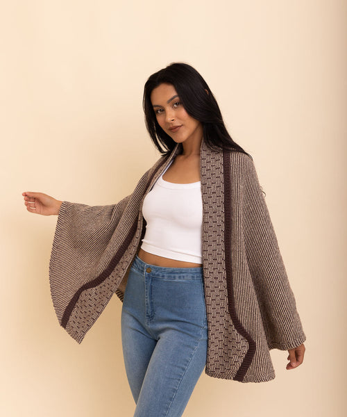 Over The Shoulder Knitted Shawl