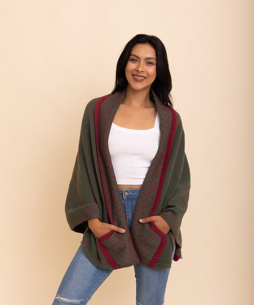 Over The Shoulder Knitted Shawl