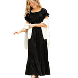Amy Puff Sleeve Maxi Dress
