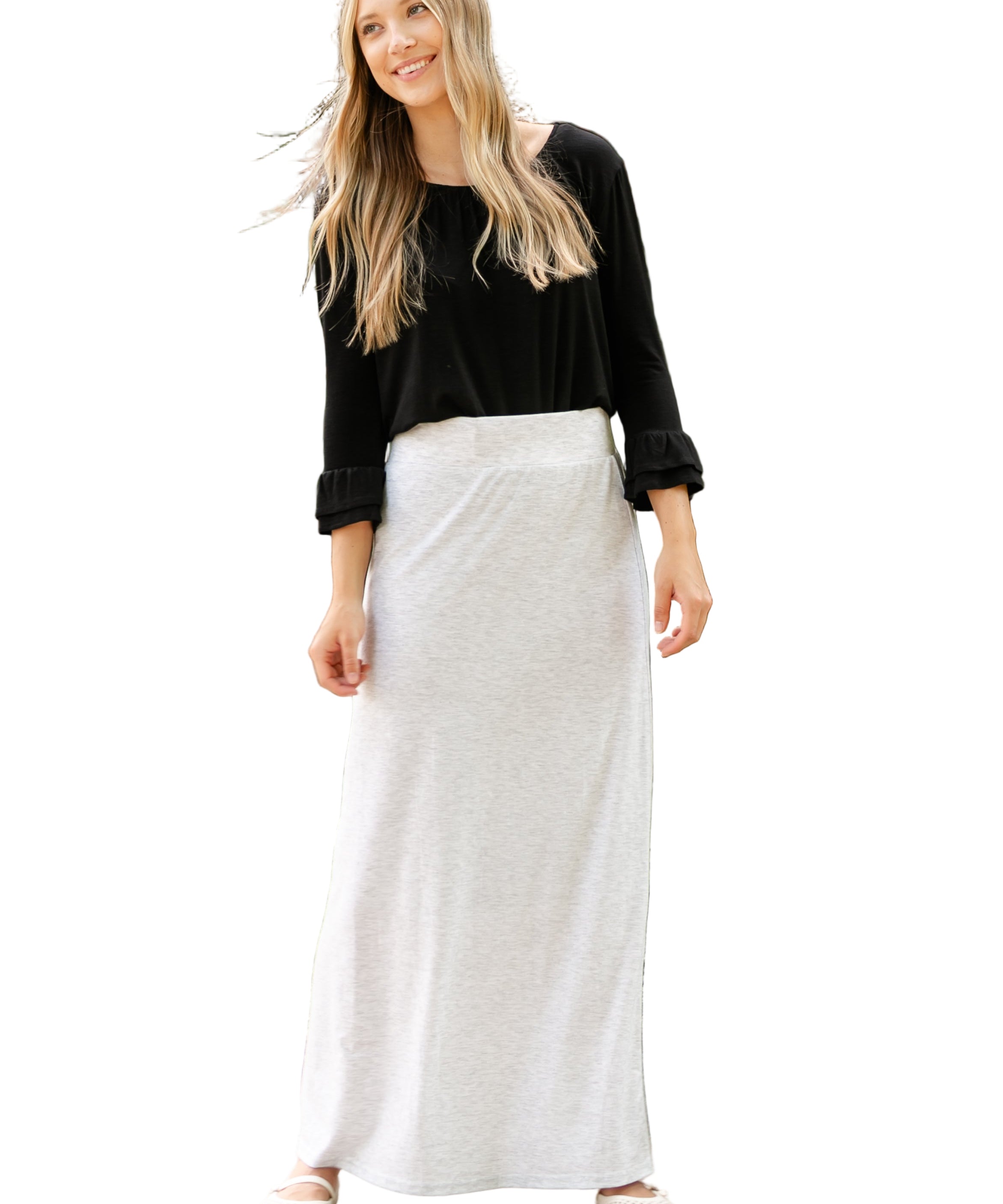 Clarise Premium Knit Maxi Skirt