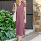 Finley V-neck T-shirt Dress