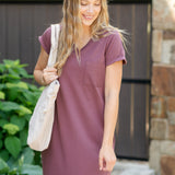 Finley V-neck T-shirt Dress
