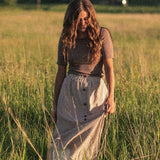 McKenna Gingham Maxi Skirt