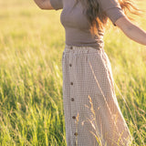 McKenna Gingham Maxi Skirt