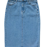 Remi Denim Classic Wash Midi Skirt