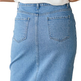 Remi Denim Classic Wash Midi Skirt