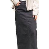 Stella Onyx Black Denim Maxi Skirt