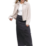 Stella Onyx Black Denim Maxi Skirt