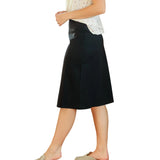 Quinn Black Knit Midi Skirt