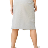 Quinn Heather Gray Knit Midi Skirt