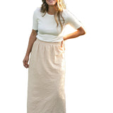 Rayne Modern Gingham Maxi Skirt