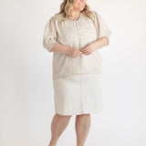 Remi Cloud Denim Midi Skirt