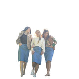 Remi Denim Classic Wash Midi Skirt