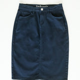 Remi Navy Denim Midi Skirt