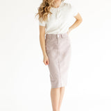 Remi Lilac Denim Midi Skirt - FINAL SALE