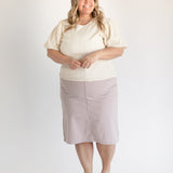 Remi Lilac Denim Midi Skirt - FINAL SALE