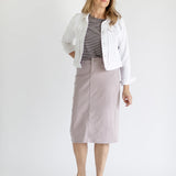 Remi Lilac Denim Midi Skirt - FINAL SALE