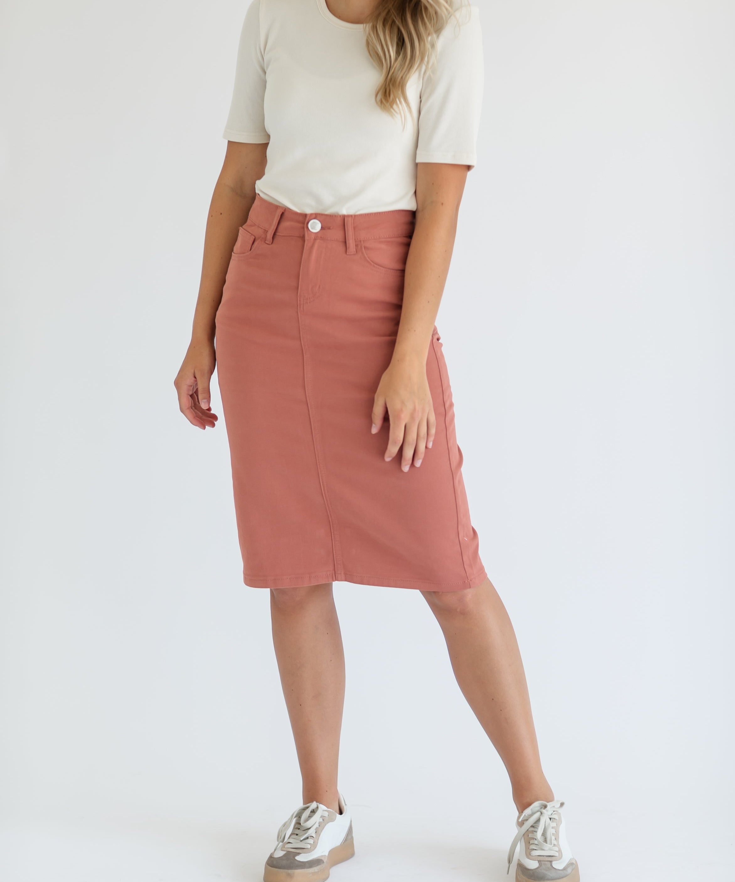 Remi Denim Midi Skirt