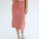 Remi Denim Midi Skirt