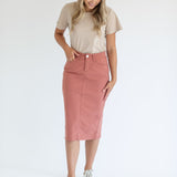 Remi Denim Midi Skirt