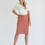 Remi Denim Midi Skirt