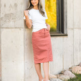 Remi Denim Midi Skirt
