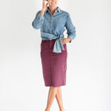 Remi Denim Midi Skirt