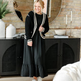 Renee Smocked Bodice Long Sleeve Maxi Dress