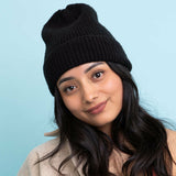 Rib Knit Cuffed Beanie