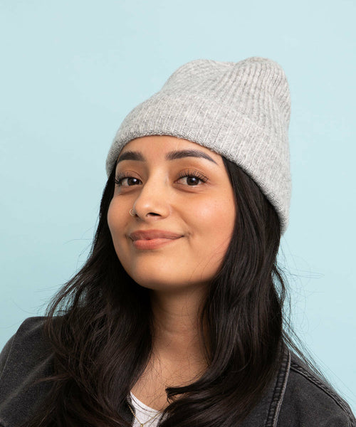Rib Knit Cuffed Beanie