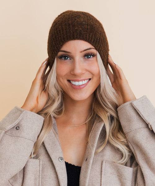 Rugged Edge Distressed Knit Beanie