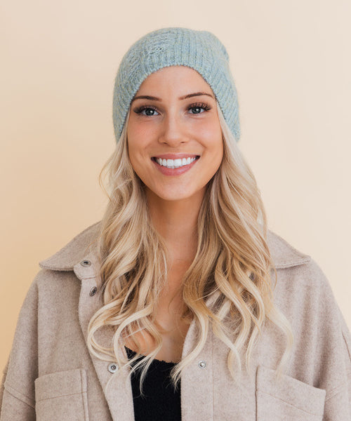 Rugged Edge Distressed Knit Beanie