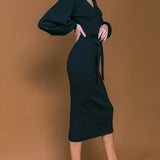 ADORABLE IDEAL SWEATER MIDI DRESS