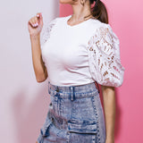 GETTING INTO THE GROOVE KNIT TOP